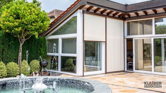 vergrößerte Ansicht Fassadenmarkise VERTICAL-LIGHT VS4300-R/ -E | KLAIBER Sonnen- u. Wetterschutztechnik GmbH